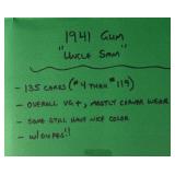 (135) 1941 Gum 'Uncle Sam' Trading Cards