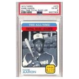 1973 Topps Hank Aaron #473 Graded PSA 6