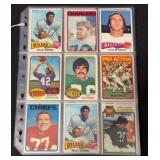 (45) Football Cards with Stars from the 70ï¿½s