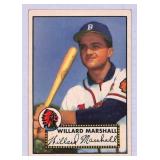 1952 Topps Willard Marshall Nice Shape