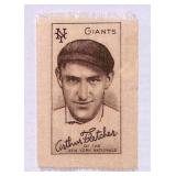 1909 S74 Silk Arthur Fletcher NY Giants Card