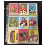 (45) Vintage Football Cards with Stars