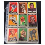 (63) Topps 1961 Football Cards with Stars TV