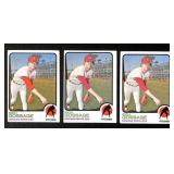 (3) 1973 Topps Rich Gossage Rookie Baseball Cards
