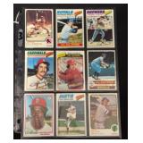 (9) 1970ï¿½s Topps Baseball HOF Cards