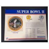 1968 Super Bowl II NFL Patch