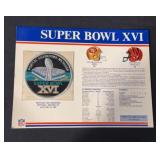 1982 Super Bowl XVI Patch