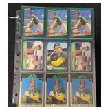 (36) Jose Canseco Baseball Cards with Rookies