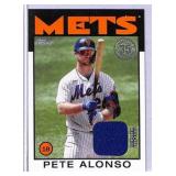 2021 Topps 1986 Relic Card Pete Alonso Mets