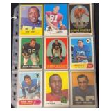 45 Vintage Football Cards with Stars