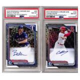 2024 Bowman Chrome M/B Prospects Auto PSA 8 Pair