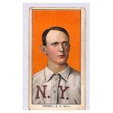 T206 Fred Tenney Baseball Card Sweet Caporal Back