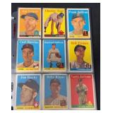 (54) 1958 Topps Baseball Cards mixed grade