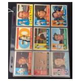 (54) 1960 Topps Baseball Cards with stars