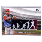 Topps 2018 Adrian Beltre Commemorative Patch Card