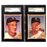 1962 Topps Ted Wills and Chet Nichols SGC 84