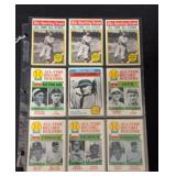(18) 1970ï¿½s Topps Baseball All-Time All-Stars