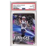 2024 Topps Chrome Finesse Drake Maye PSA 10 RC