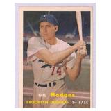 1957 Topps Gil Hodges Baseball Card #80
