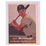 1957 Topps Bill Mazeroski Baseball Card #24