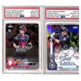 Two Topps Chrome Rookie Autograph Cards PSA 10