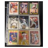(54) Assorted Baseball Cards with stars