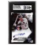 2016 Topps Chrome Trevor Story RC Auto SGC 10/10