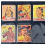 (5) 1933 Goudey Indian Gum Star Cards