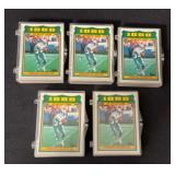 1988 5 NFL 1000 Yard Club Football Card Sets
