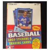 1986 Fleer Baseball Card Box with 36 packs
