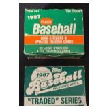 1987 Fleer and Topps Baseball Traded Sets