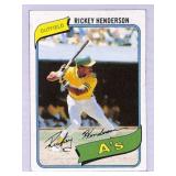 1980 Topps Rickey Henderson A's Rookie Card #482