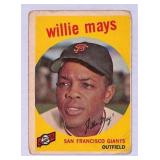 1959 Topps Willie Mays Baseball Card #50