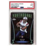 2024 Topps Chrome Drake Maye Youthquake RC PSA 9