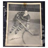 Vintage Hockey Player Photo Red Moore
