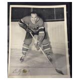 Vintage Montreal Canadiens Hockey Photo Billy Reay
