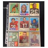 (45) Vintage Football Cards with Stars