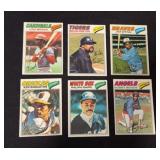 (55) 1977 Topps Baseball Cards with Stars