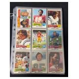 (90) 1975 Topps Football Cards with Stars