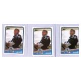 (3) 1988 Topps Bo Jackson Football Rookie Cards
