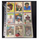 (45) 1970s Topps Football Cards with Stars