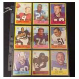 (9) 1967 Philadelphia Football HOF Cards