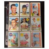 (72) 1969 Topps Baseball Cards mixed grade