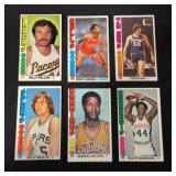 (37) 1976 Topps Basketball Cards with stars