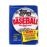 1983 Topps Major League Baseball Card Pack
