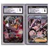 CGC Graded Pokï¿½mon Single Strike Cards (2)