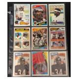 (17) Walter Payton Football Cards