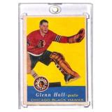 1957 Topps Glenn Hall Chicago Black Hawks Card
