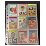(90) 1972 Topps Football Cards with Stars