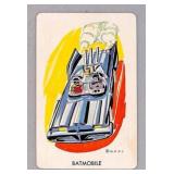 Vintage Batmobile Playing Card Illustrated